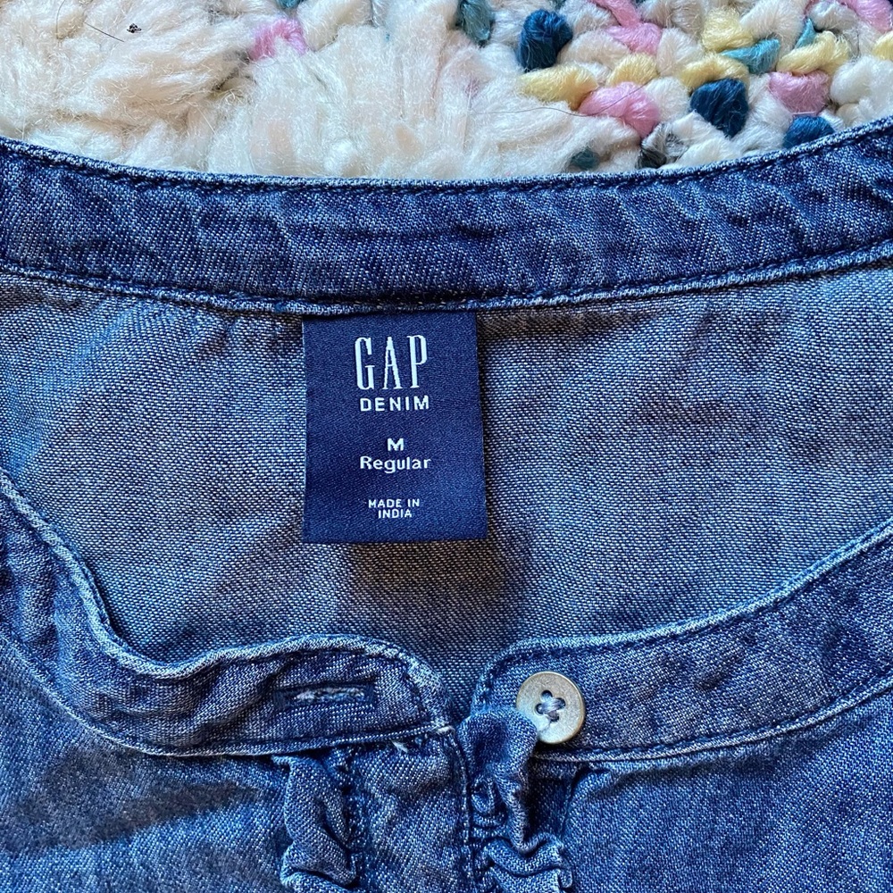 NWT Gap Chambray Dress - Picture 7 of 8